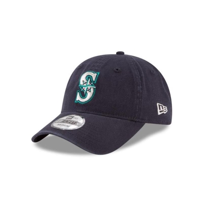 Blue Seattle Mariners Hat - New Era MLB Core Fit 49FORTY Fitted Caps USA2406581